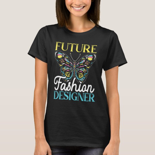 Framtidig modeskapare modedesign t shirt (Framsida)