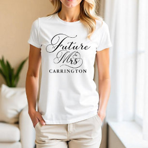 Framtidig Mrs Shirt – Brud T-Shirt med egen text
