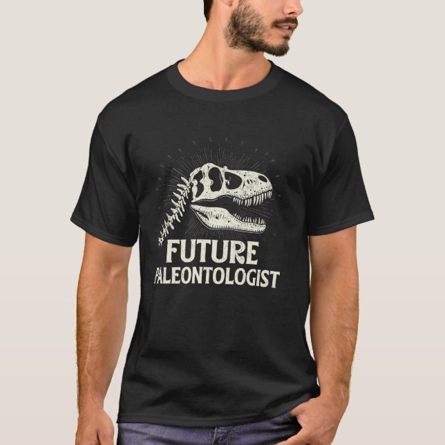 Framtidig paleontolog t shirt (Framsida)
