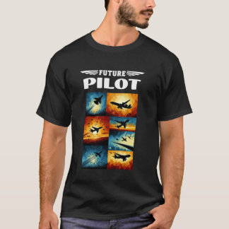 Framtidig Pilot Flygplan Pojkar Flickor Småbarn Ba T Shirt