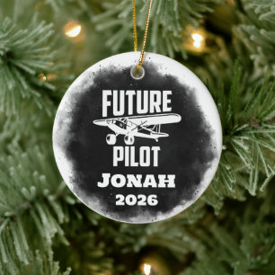 Framtidig pilotexamen julgransprydnad keramik
