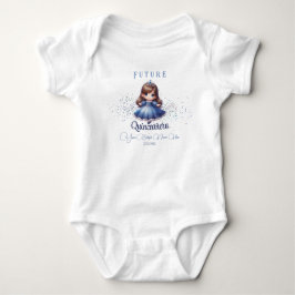 Framtidig Quinceañera Babyklänning – Blå klänning T Shirt