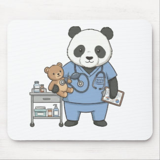Framtidig RN Panda: Bedårande Medicinsk Student Musmatta