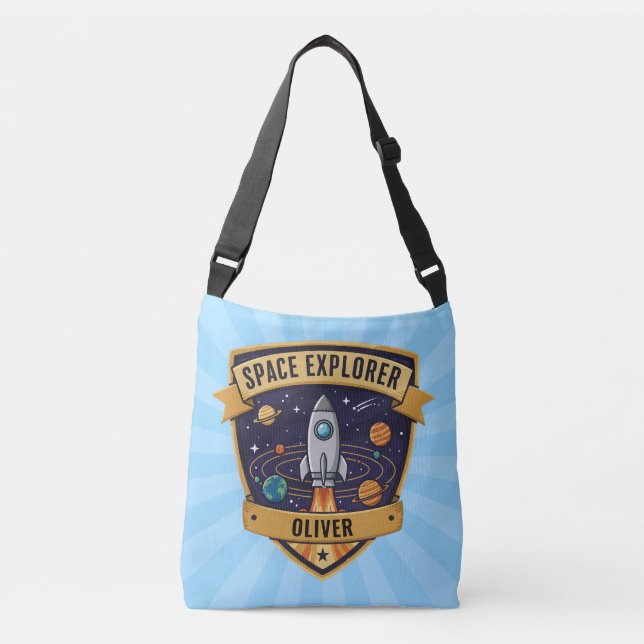 Framtidig rymdutforskare axelväska (Framsida)