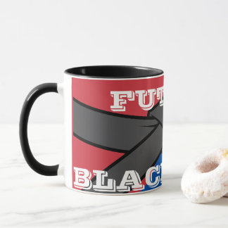 Framtidig svart bälte mugg