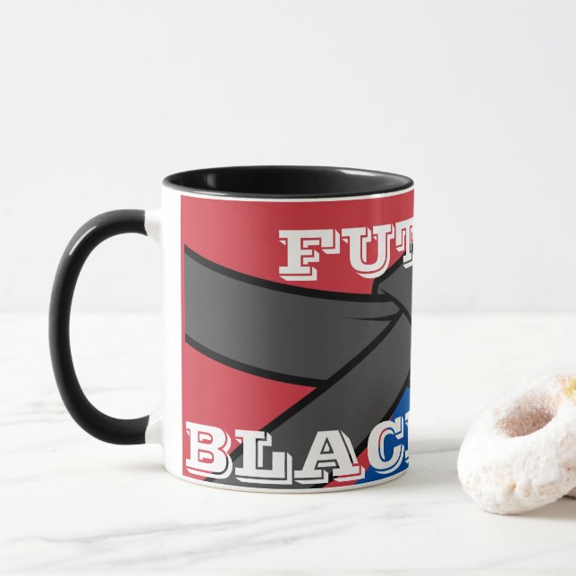 Framtidig svart bälte mugg (Med munk)