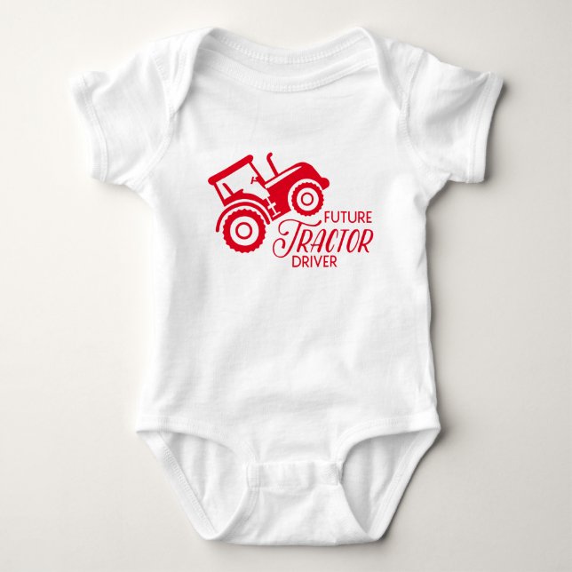 Framtidig traktorförare t shirt (Framsida)