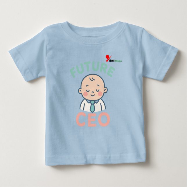 "Framtidig VD" Söt Baby Boss Tröja (Framsida)