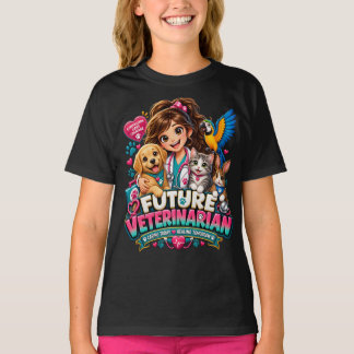 Framtidig veterinär barn djurfantast t-shirt