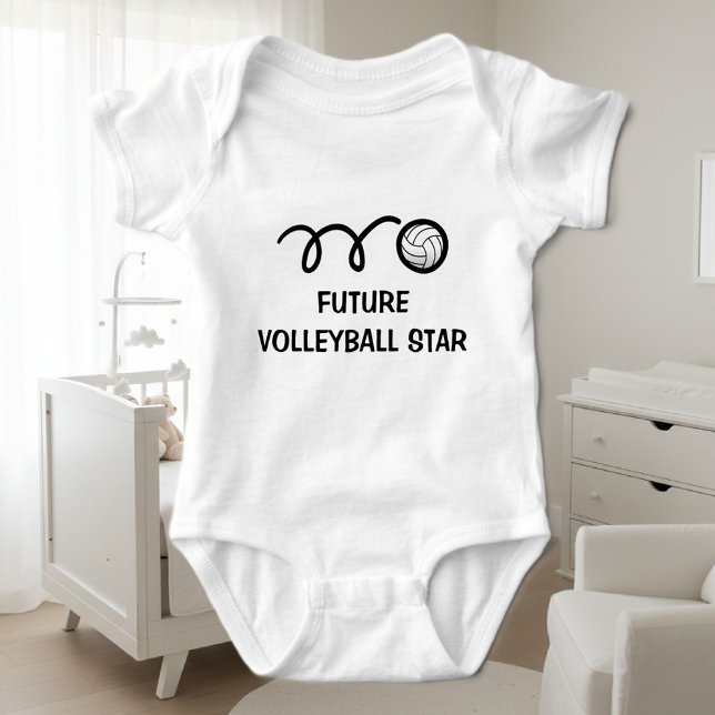 Framtidig volleybollspelare | Söt barnkläder Tröja (volleyball bodysuit for baby)