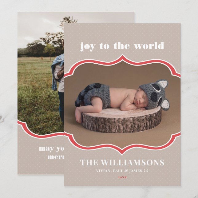 Framtidsdugligt julkort för Helgdag (Fram/baksida)