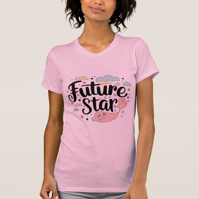 Framtidsstjärnan - Viktigt Baby-klump T Shirt (Framsida)