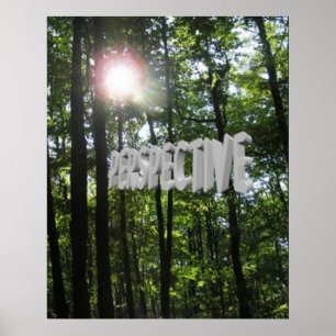 Framtidsutsikterna Sol genom Träd Poster