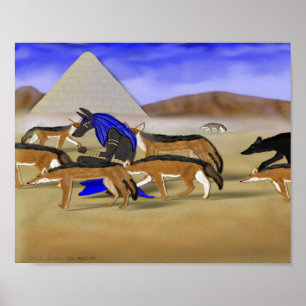 Framträda från Packs Anubis-Poster Poster