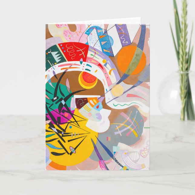 Framträdande Kandinsky buktar hälsningkortet Kort (Framsida)