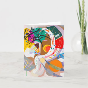 Framträdande Kandinsky buktar noterar kortet Kort