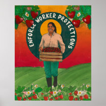 "Framtvinga arbetarskydd" Poster efter emitxin