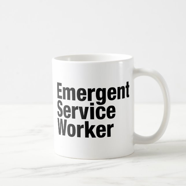 Framväxande servicearbetare kaffemugg (Höger)