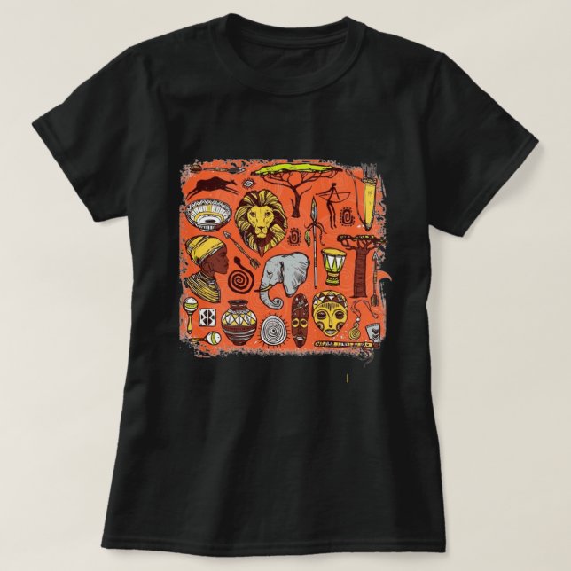 Från Afrika Kvinnors T-Shirt (Design framsida)