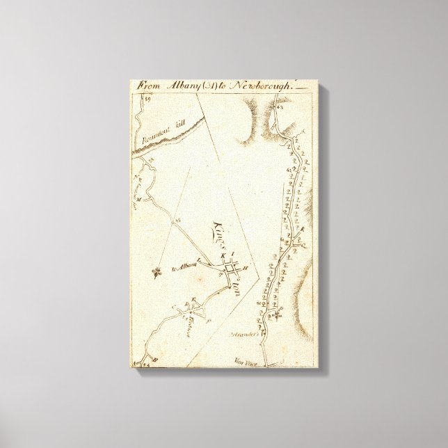 Från Albany till Newborough 31 Canvastryck (Framsida)