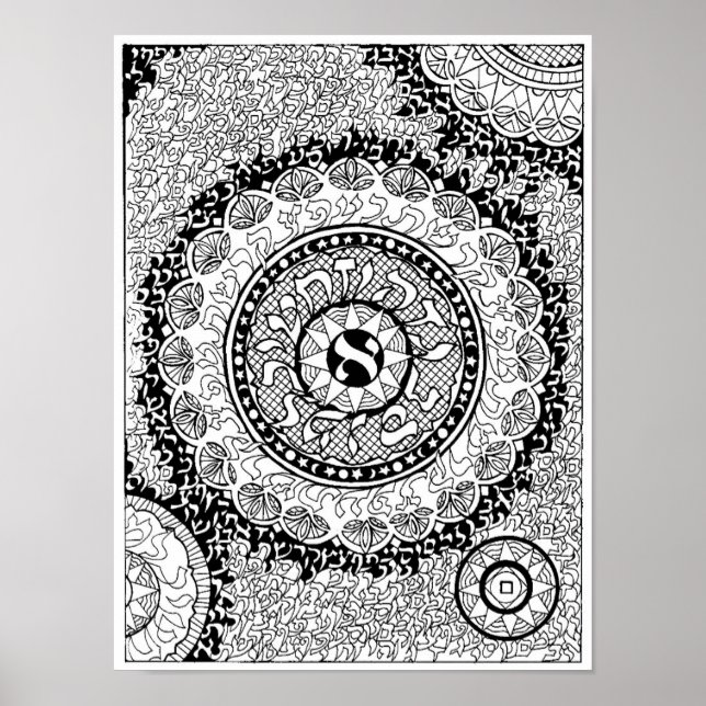 Från Aleph till Tav Poster (Framsidan)