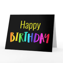 Från alla oss stora färgstarka Unisex-födelsedagsk