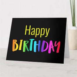 Från alla oss stora färgstarka Unisex-födelsedagsk Kort