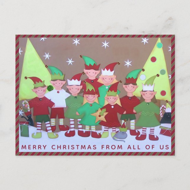 från alla våra julkort helg vykort (Framsida)