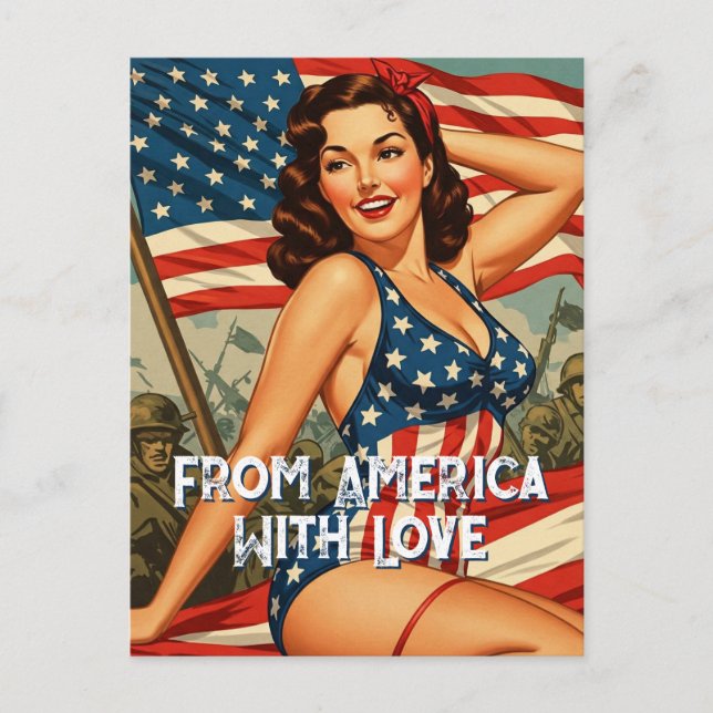 Från Amerika med Kärlek / Susan Vykort (Framsida)