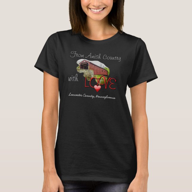 Från Amish Land med Kärlek - T-shirt (Framsida)