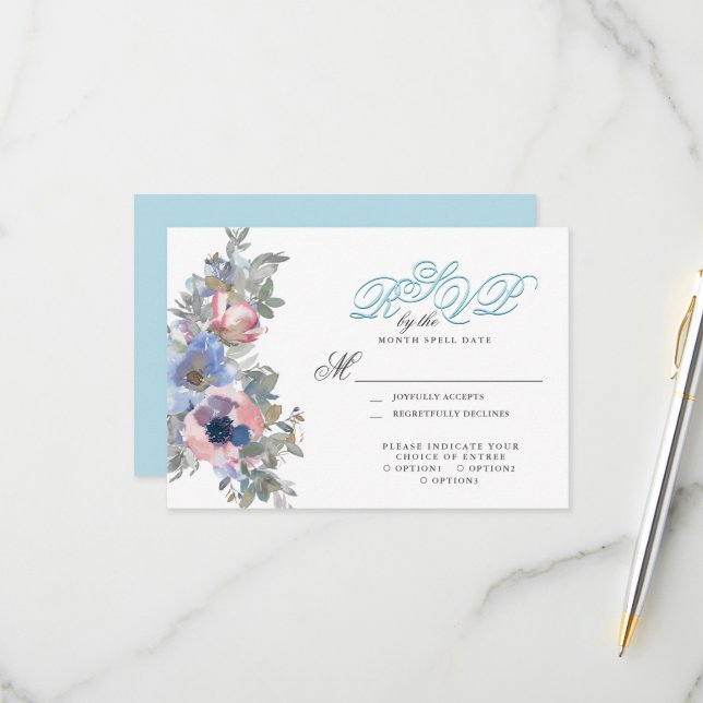 Från anbudet Bröllop i Spun Sugar Blue RSV OSA Kort (Fram/Back In Situ)