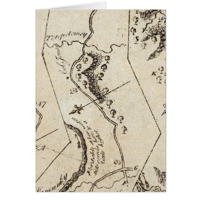 Från Annapolis till New Kent Domstol 74 Hälsningskort (Framsidan)