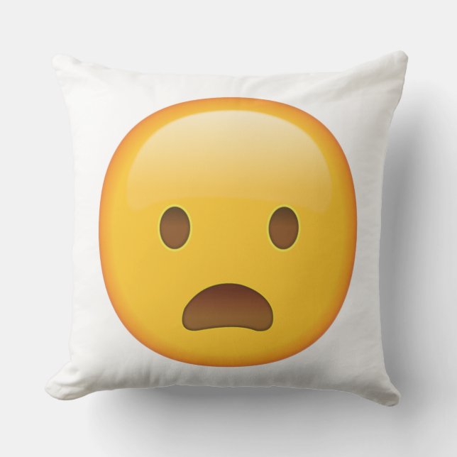 Från Ansikte med öppen mun - Emoji Kudde (Framsida)
