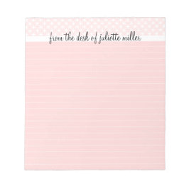 Från Anteckningsblocket Personlig Lintrad, Rosa Anteckningsblock