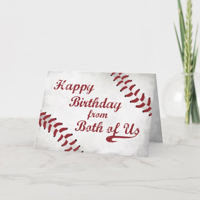 Från Bägge USA:s födelsedag Stora Grunge Baseball Kort (Framsida)