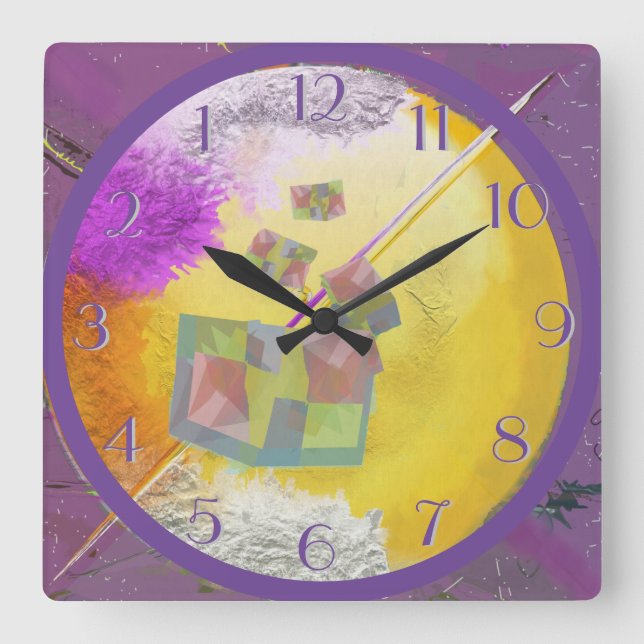 Från bakåtlås långt ut fyrkantig klocka (Framsida)