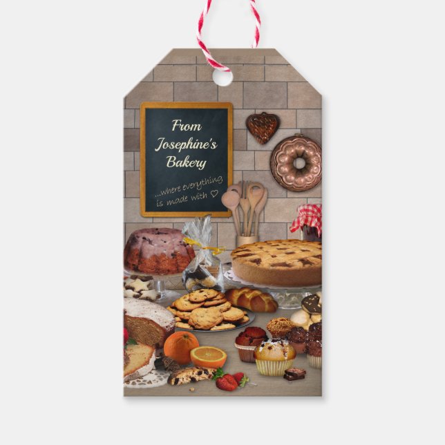 Från Bakery of (ditt namn) Presentetikett (Framsidan)