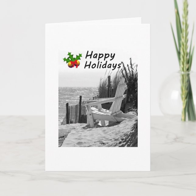 FRÅN BEACH AT CHRISTMAS "ENJOY" HELGKORT (Framsida)