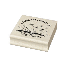Från Bibliotek av - Personlig Namn Stämpel