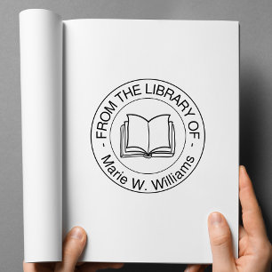Från Bibliotek av - Personlig Namn Stämpel
