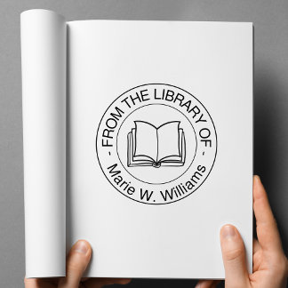 Från Bibliotek av - Personlig Namn Stämpel