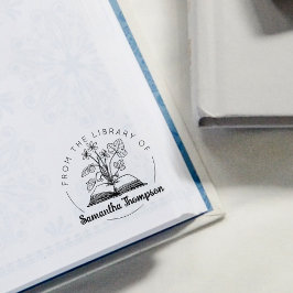 Från Bibliotek, Botaniska Bok Stämpel
