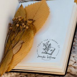 Från Bibliotek, Botaniska Bok Stämpel