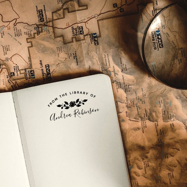 Från Bibliotek i Anpassat namnskript | CHIC RO Stämpel (Skapare uppladdad)