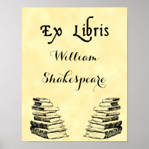 Från Bibliotek i Gamla Bokar-Anpassningsbarna Post Poster