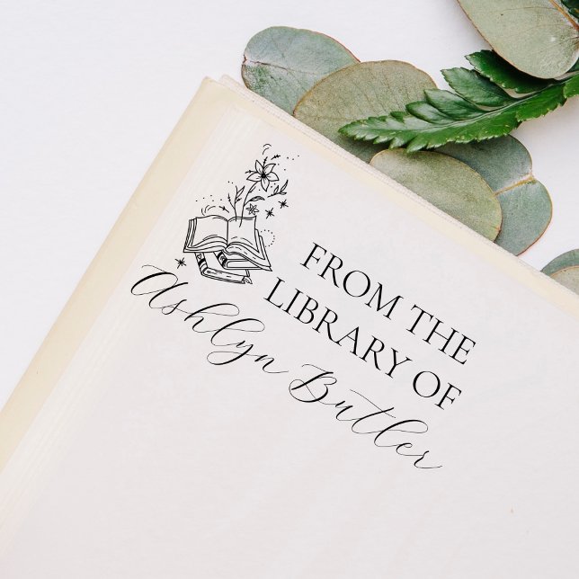 Från Bibliotek i Rubber Frimärke Självfärgande Stämpel (Skapare uppladdad)