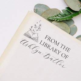 Från biblioteket Custom Wood Stamp Stämpel