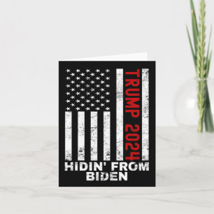 Från Biden Barn Män Trump 2024 Flagga Anti Joe Bid Kort