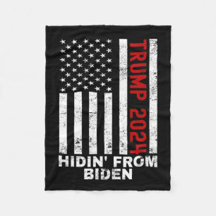 Från Biden Kids Manar Trump 2024 Flagga Anti Joe B Fleecefilt