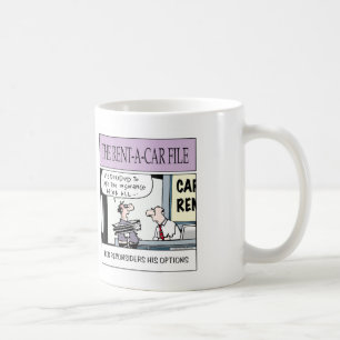 från bilhyraföretaget kaffemugg